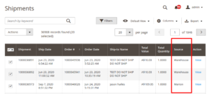 How to show source in shipment grid Magento 2 MSI